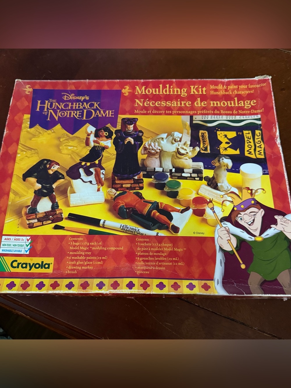 Vntge Disney's The Hunchback Of Notre Dame Moulding Kit By Crayola Incomplete